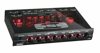 Soundstorm Ssl S4eq 4 Band Pre Amp Graphic Car Audio Stereo Equalizer Eq W/ Knob