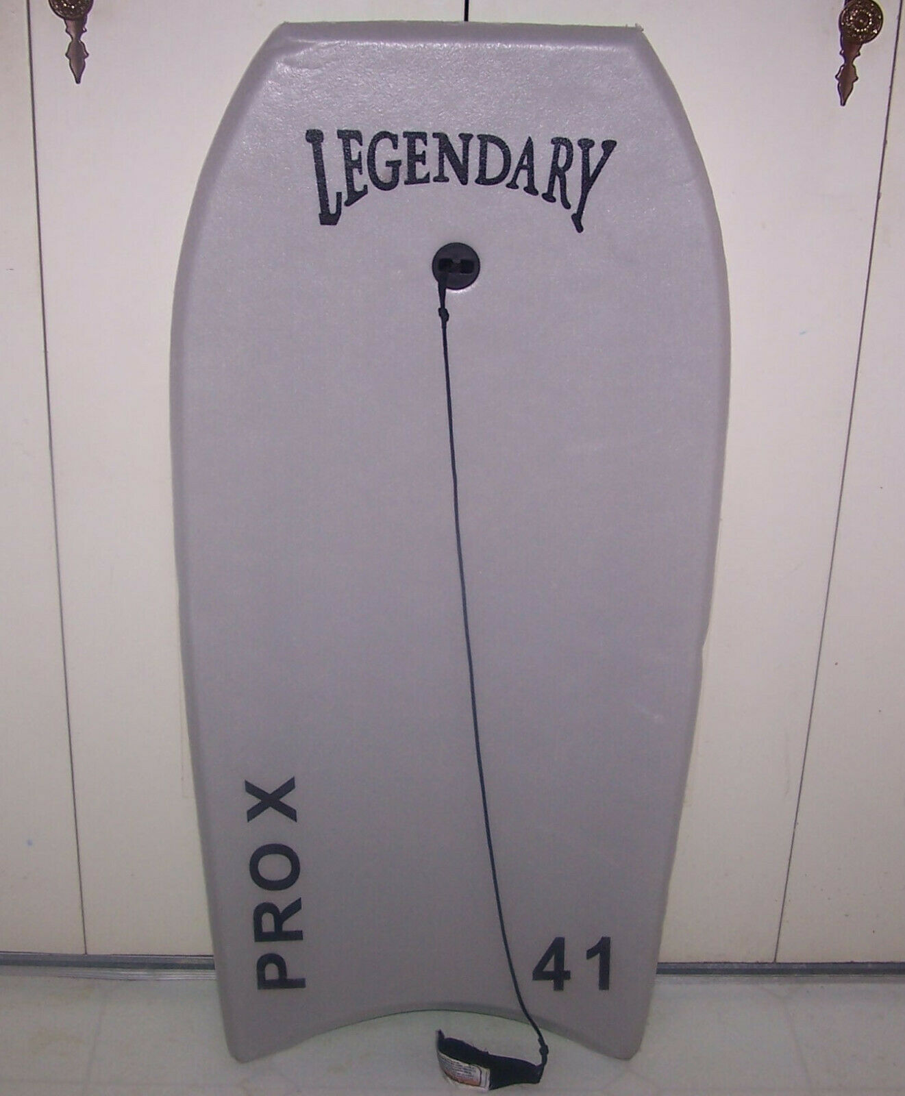 Legendary Pro X Slick Bodyboard 41" X 19" Surfing Board For Starters With Leash